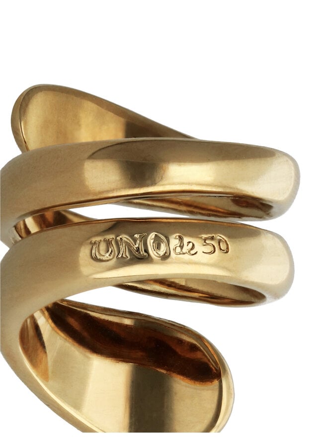 Axis Spiral Ring Gold