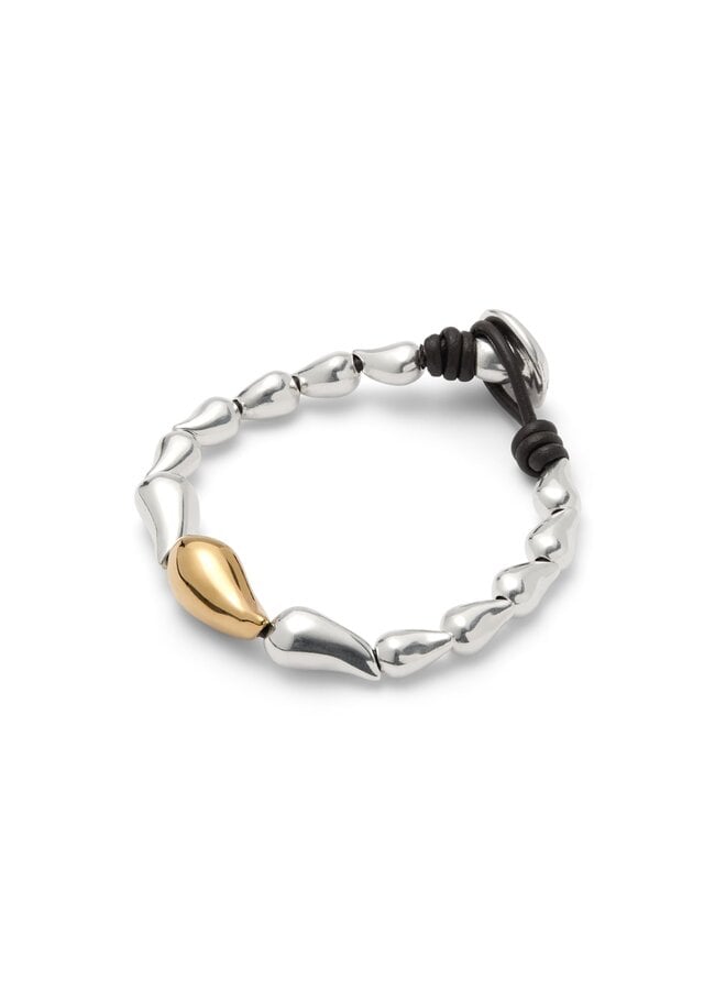 Medelux Bracelet w/ Linked Drops Mixed Metal