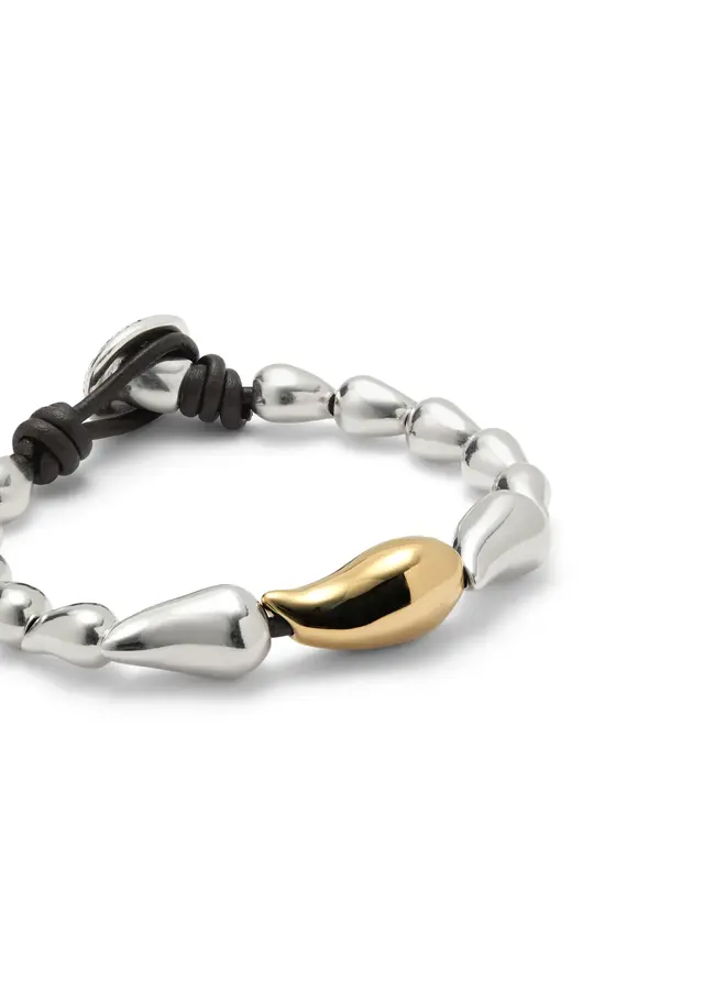 Medelux Bracelet w/ Linked Drops Mixed Metal
