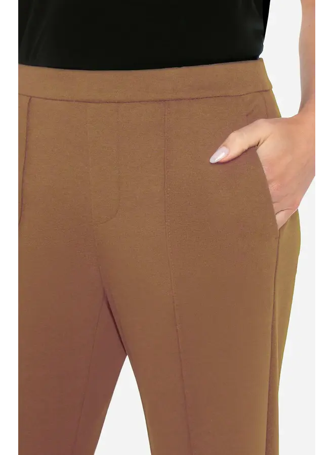 Kayla Pull On Wide Leg Trouser Rich Camel