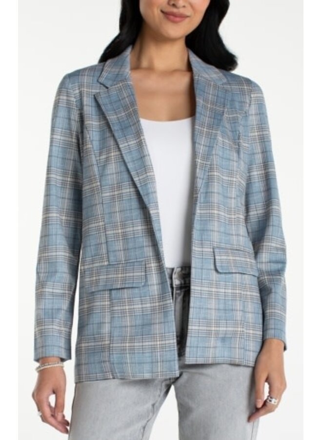 Boyfriend Blazer w/ Princess Darts Shadow Blue