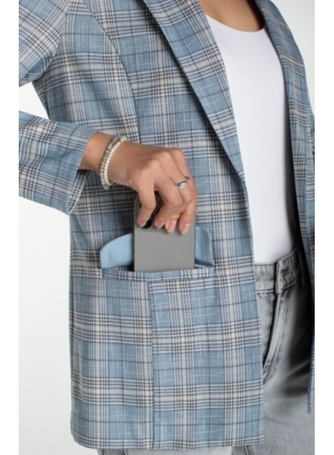 Boyfriend Blazer w/ Princess Darts Shadow Blue