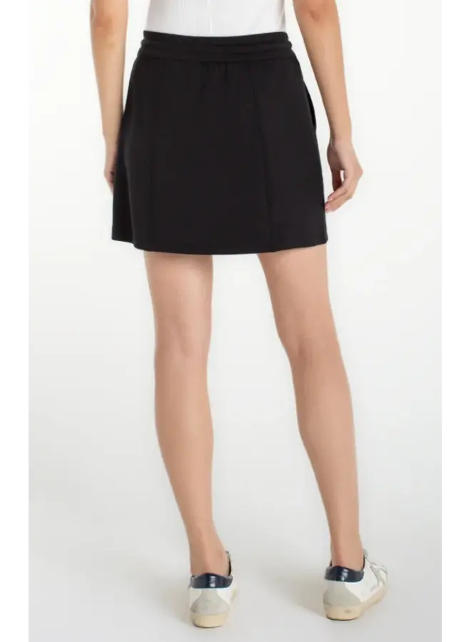 Pull On Skort Black