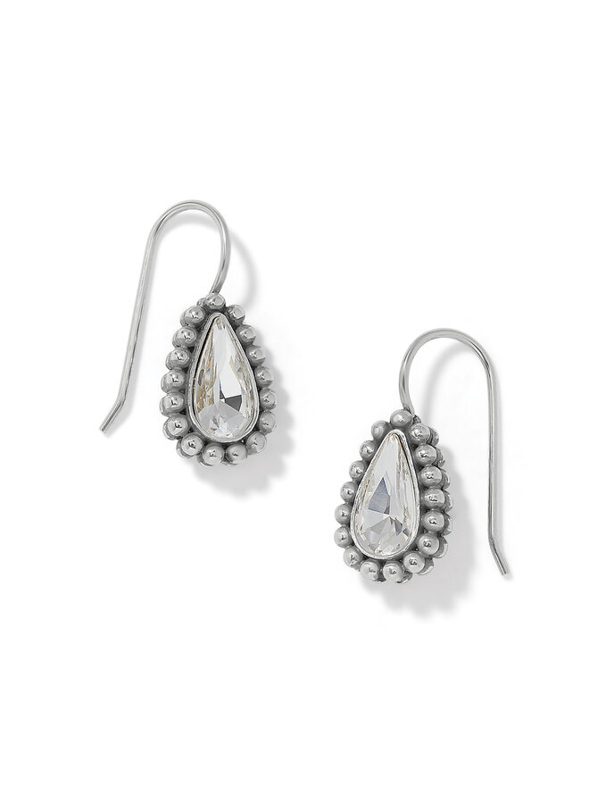 Twinkle Luxe Teardrop French Wire Earrings