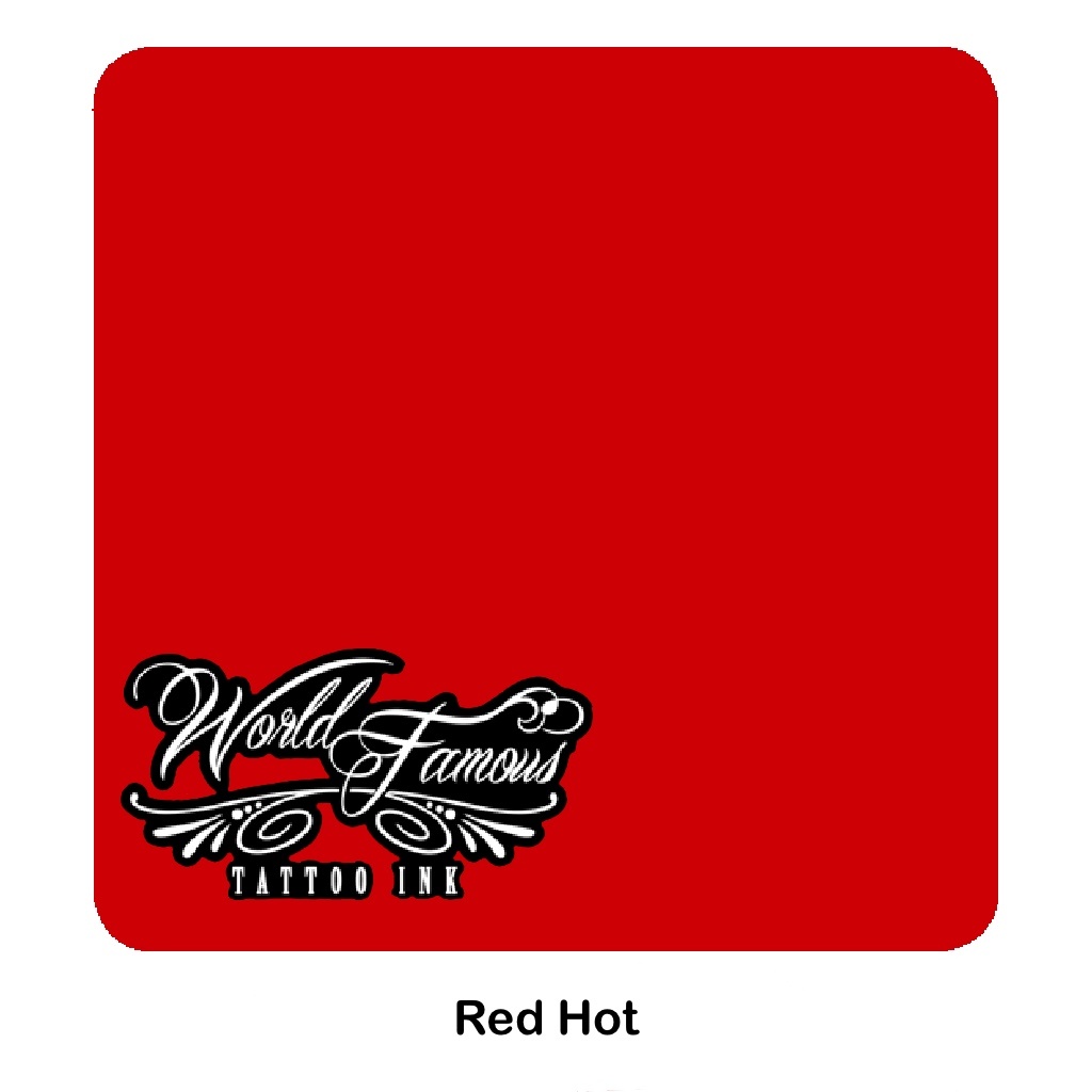 World Famous Ink - Red Hot - Obsidian Tattoo Supply