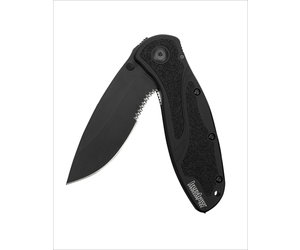  Kershaw Blur, Black Serrated; Folding Knife; 3.9 OZ