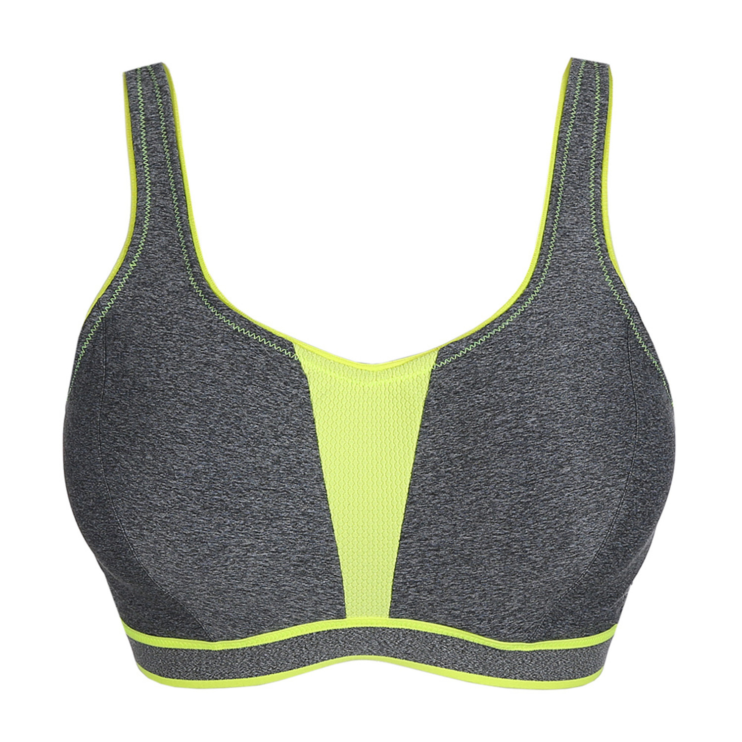 PrimaDonna Sport The Sweater Underwire Padded Sports Bra  (6000116),30D,Cosmic Grey at  Women's Clothing store