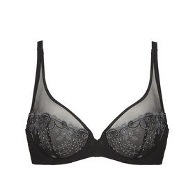Simone Perele Delice Sheer Plunge Bra - Moonlight