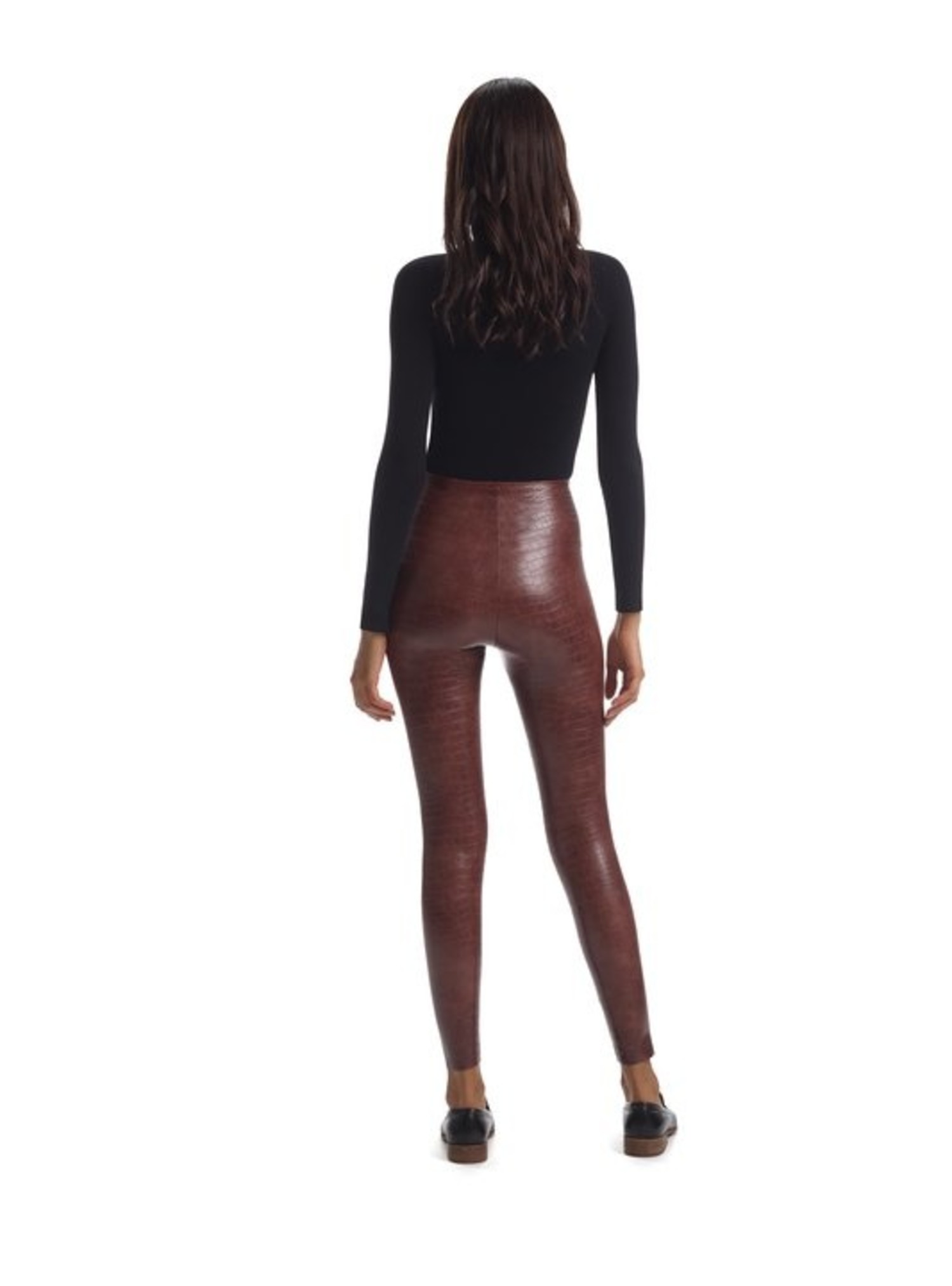 brown leather legging
