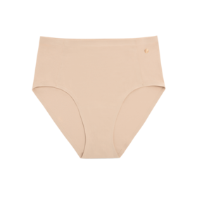 Evelyn & Bobbie Retro High-Rise Bikini Panty Sand