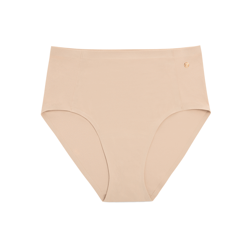Retro High-Rise Bikini Panty Sand 1714212 - Lace & Day