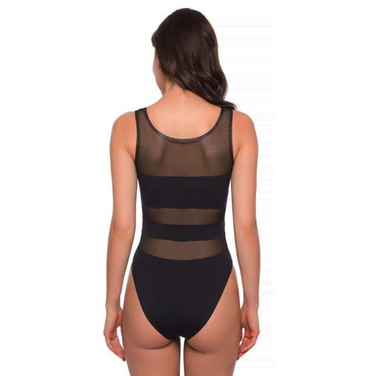 Simone Perele Impact Bodysuit Black 23G510