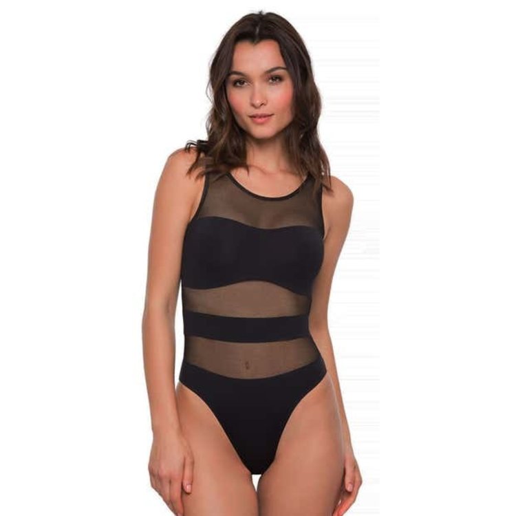 Simone Perele Impact Bodysuit Black 23G510