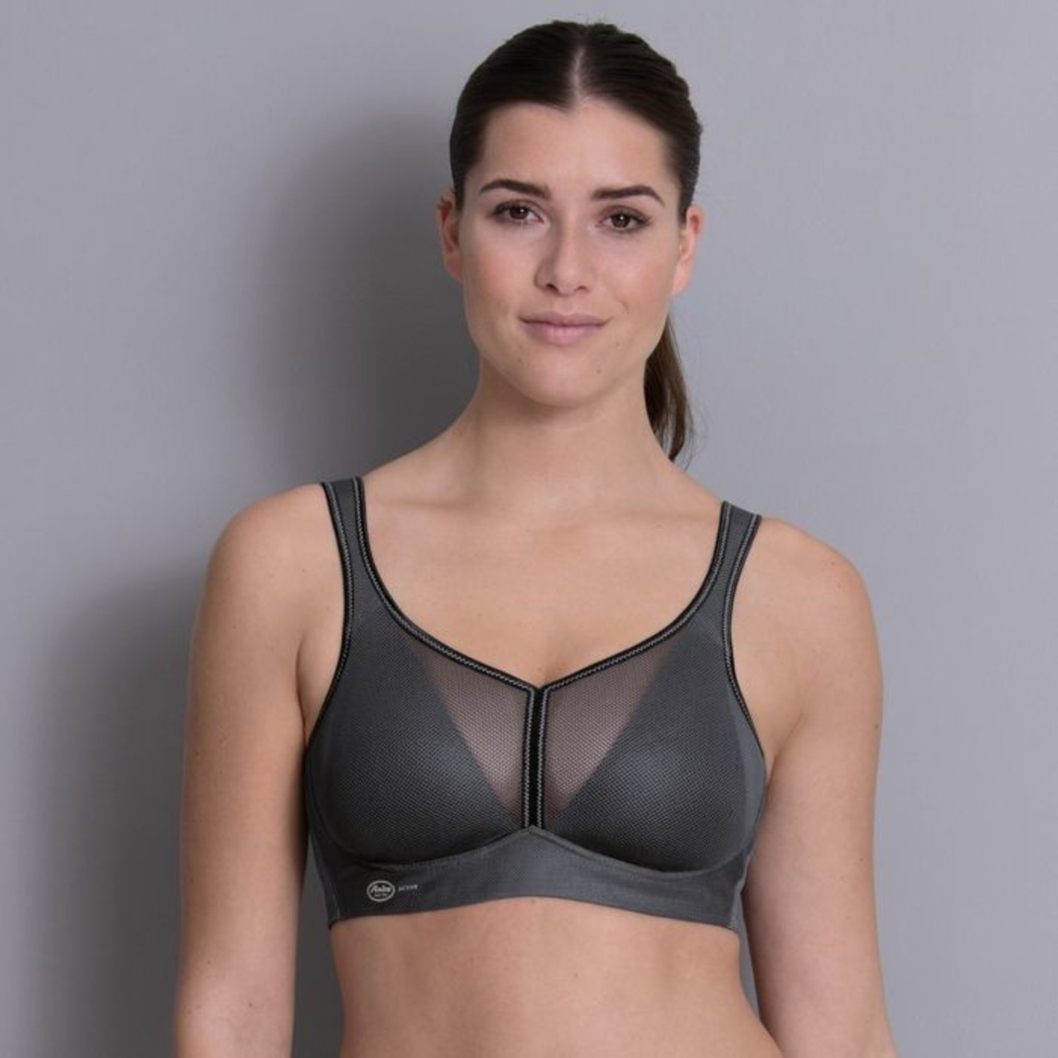 Air Control Deltapad Sports Bra Anthracite 5544 - Lace & Day