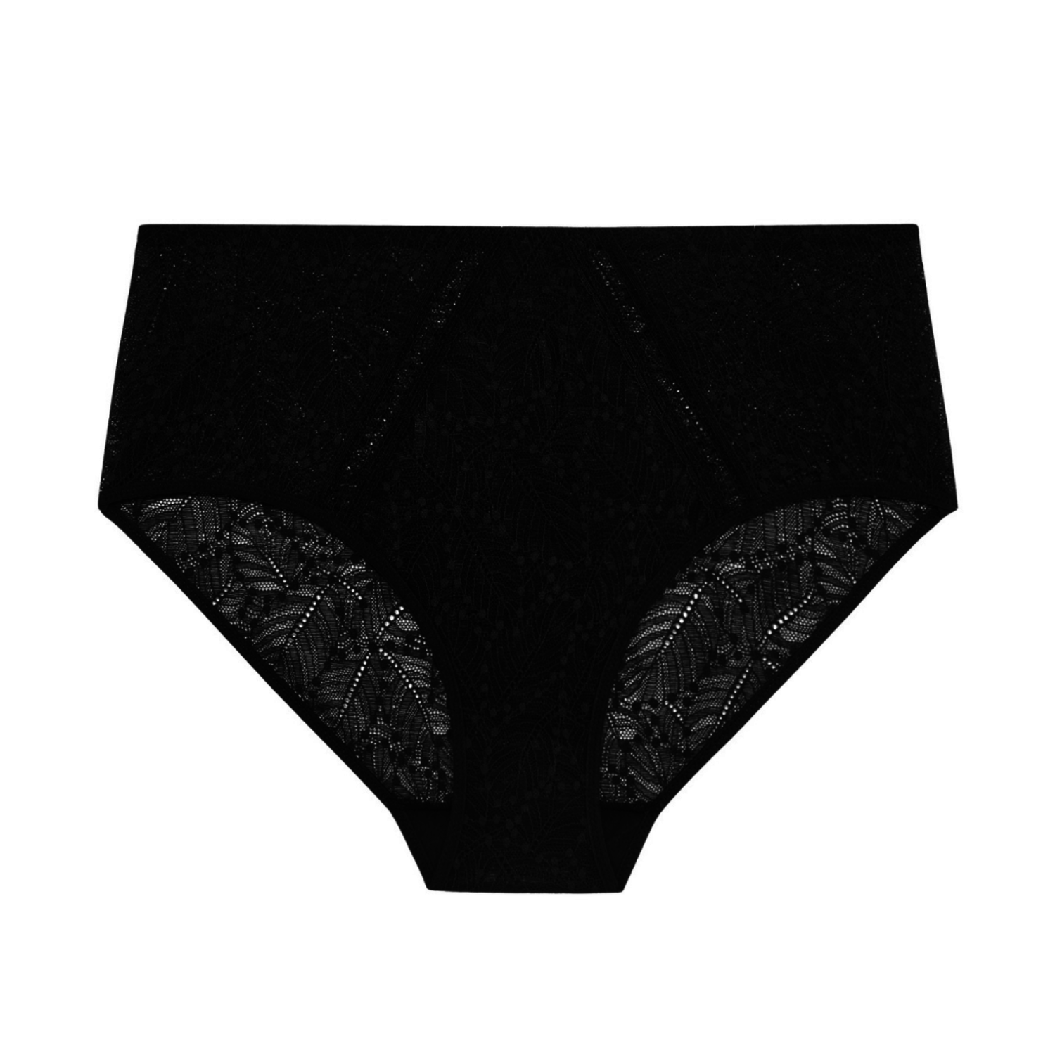 Comete Retro Brief Panty Black 12S770 - Lace & Day