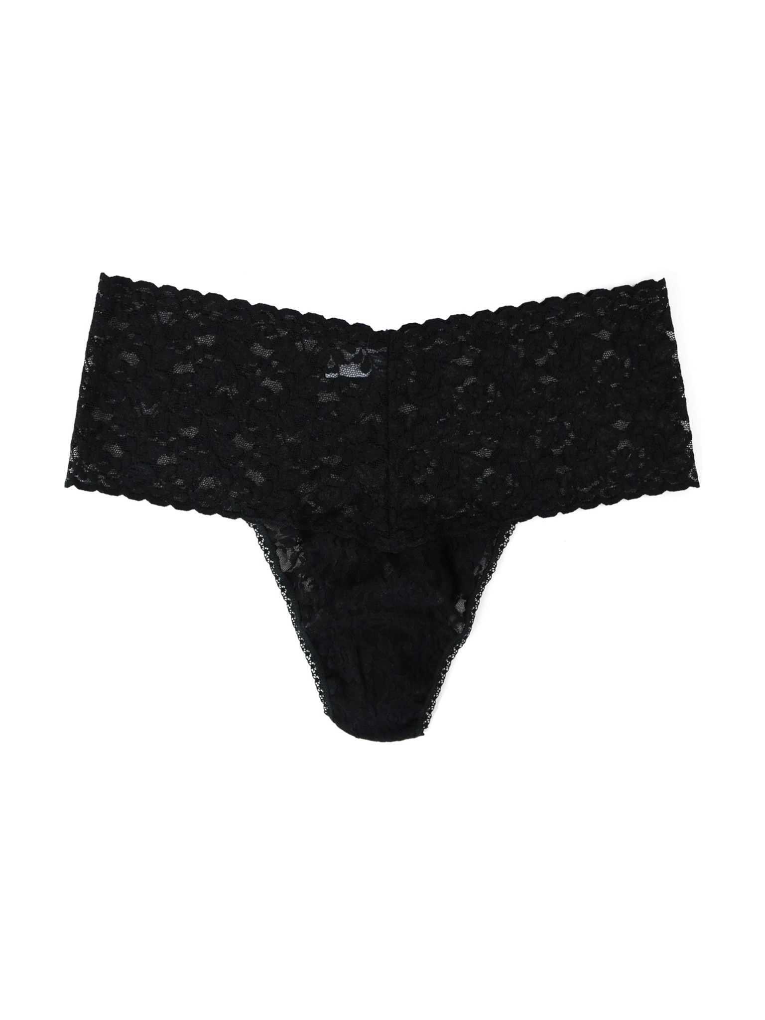 Retro Thong Plus Panty Black 9K1926X - Lace & Day
