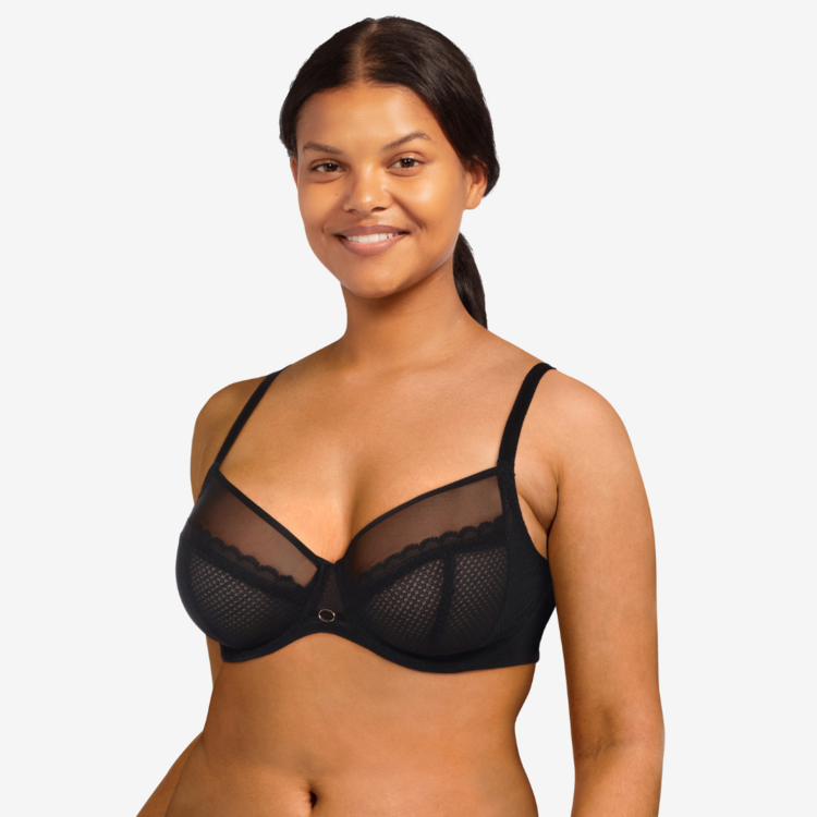 Chantelle Parisian Allure Unlined Plunge Bra C22310 Black (11)