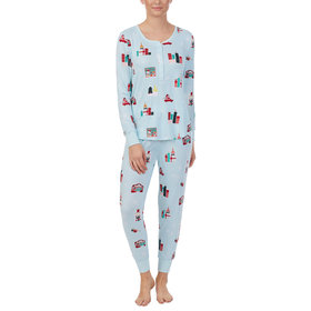 Kate Spade Brushed Jersey Jogger PJ Set Holiday City