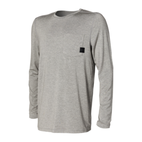 Saxx Sleepwalker Long Sleeve Pocket Tee Dark Grey Heather