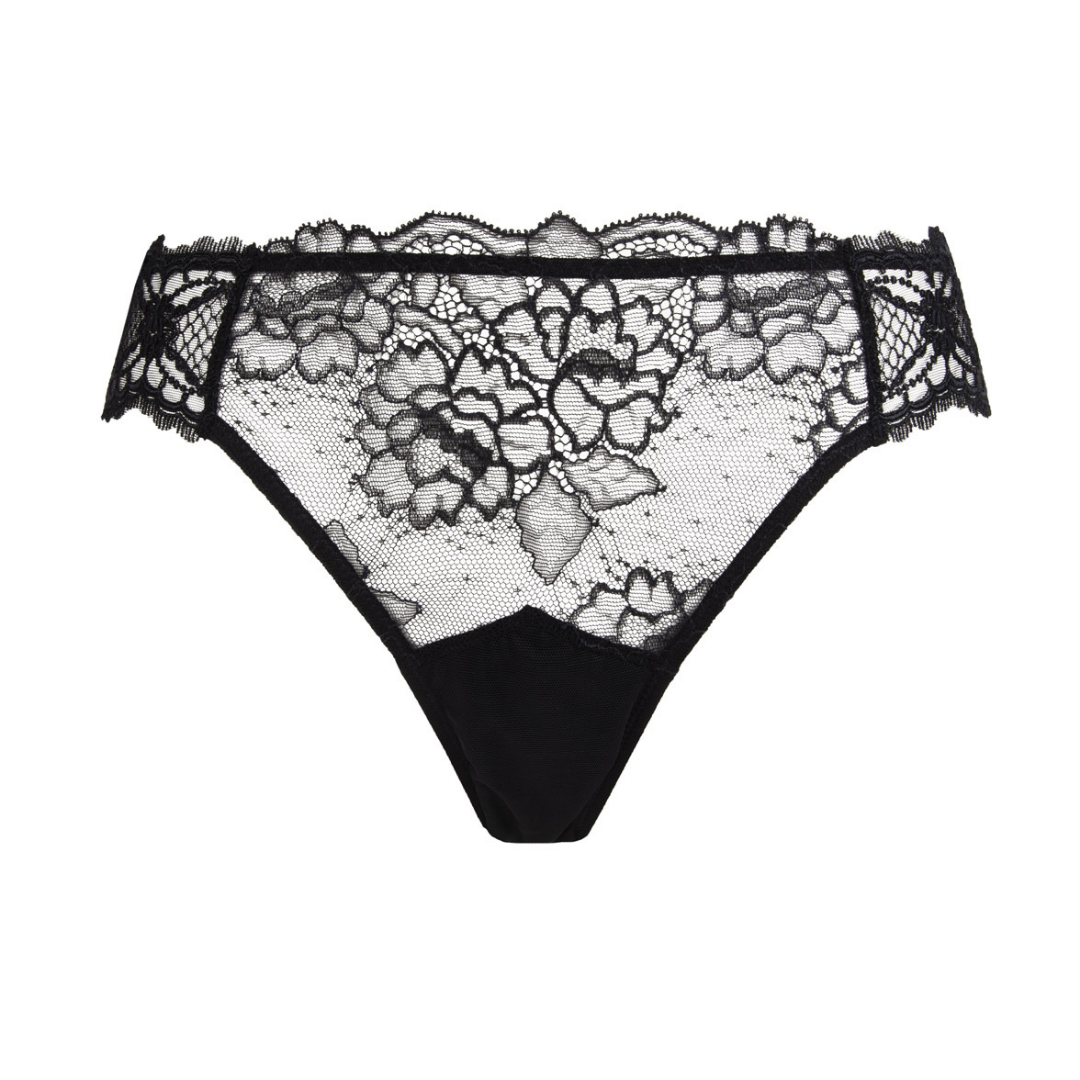 Sublime En Dentelle Italian Bikini Panty Black ACH0713 - Lace & Day