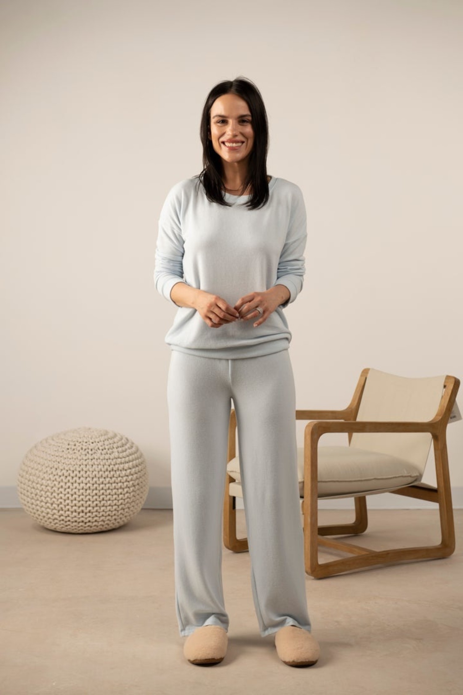 Cozy Wide Leg Pant CWP Morning Blue 