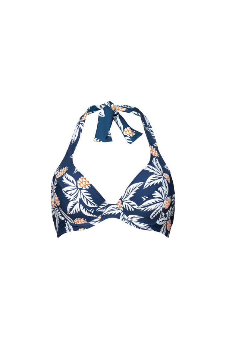 Rosa Faia Amira Blue Beach Nice Bikini Top Blue Pineapples 8796-1