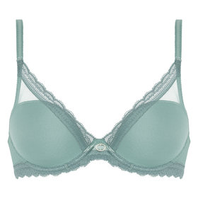 Chantelle Parisian Allure Plunge T-Shirt Bra Trellis Green