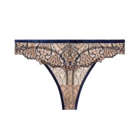 Aubade Coeurs Enlaces Tanga Thong Panty Nightfall