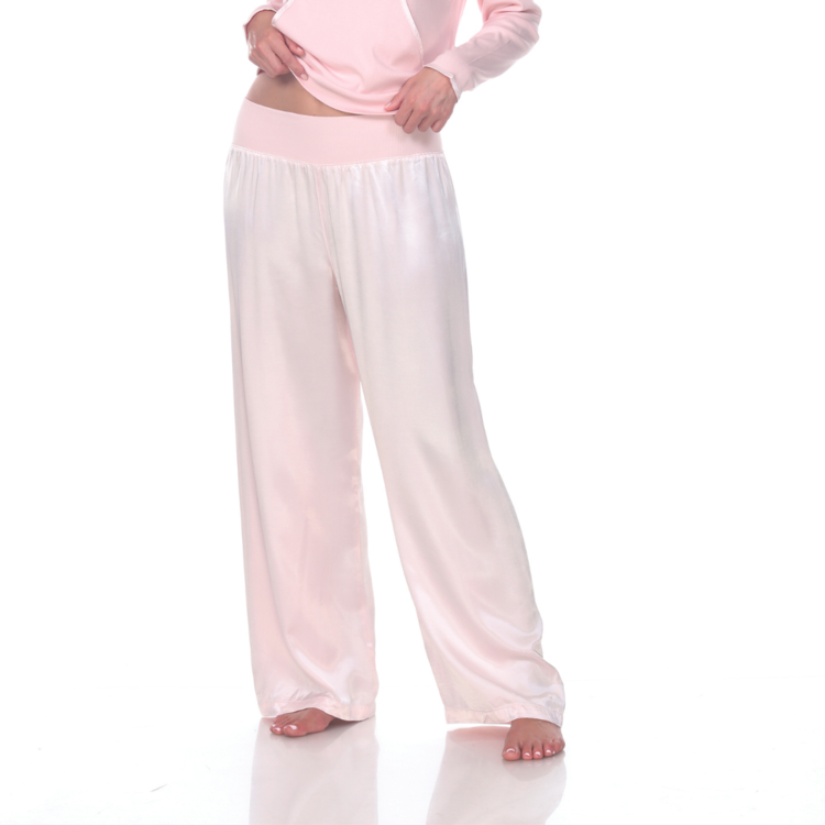 PJ Harlow Lola Satin Pant Blush