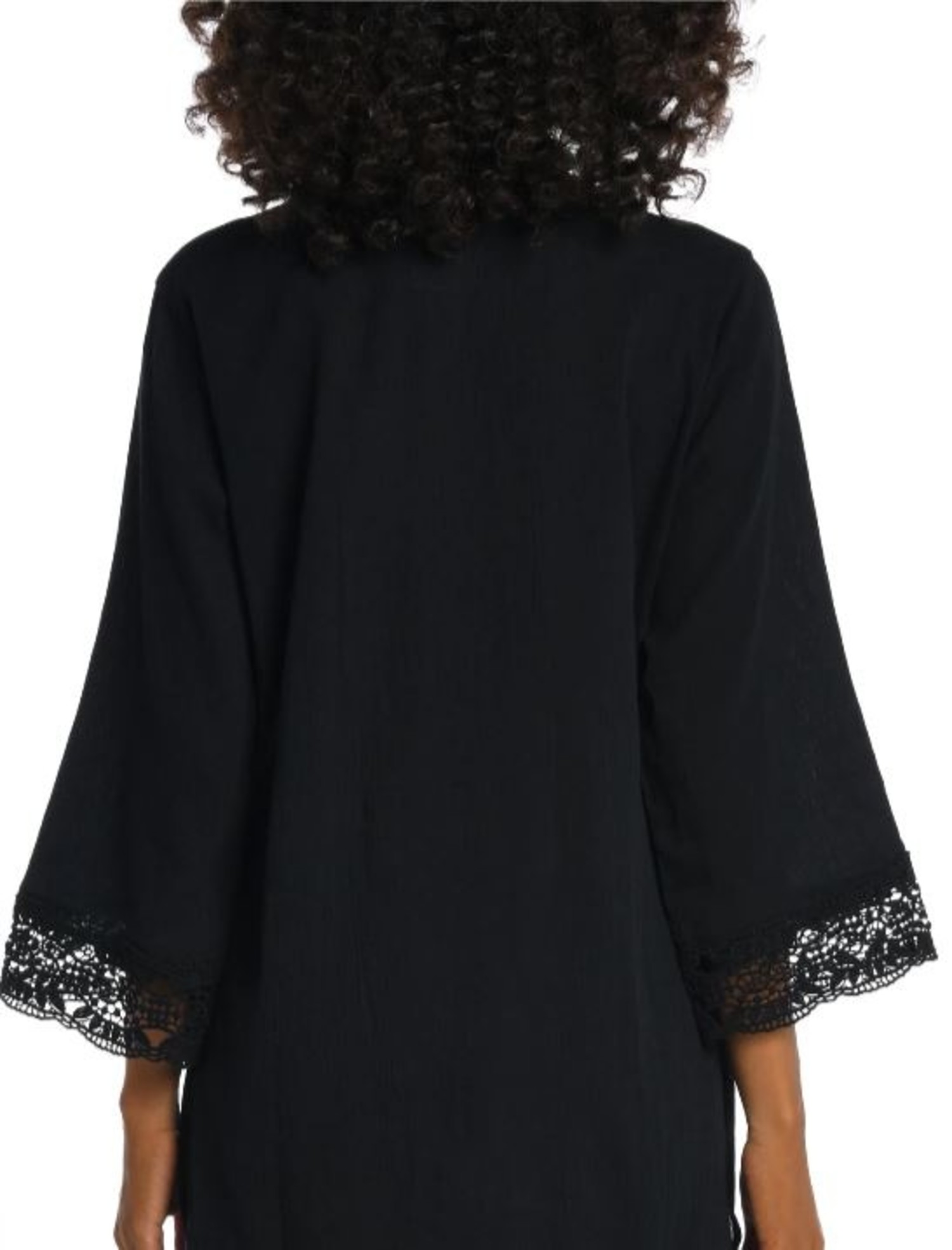 Island Fare Tunic LA8LR55/W Black - Lace & Day