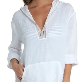 La Blanca Hooded Tunic White