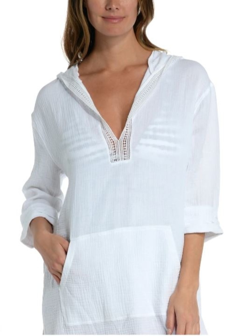 La Blanca Hooded Tunic White