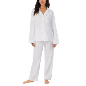 Bed Head L/S Classic PJ Set White Stripe