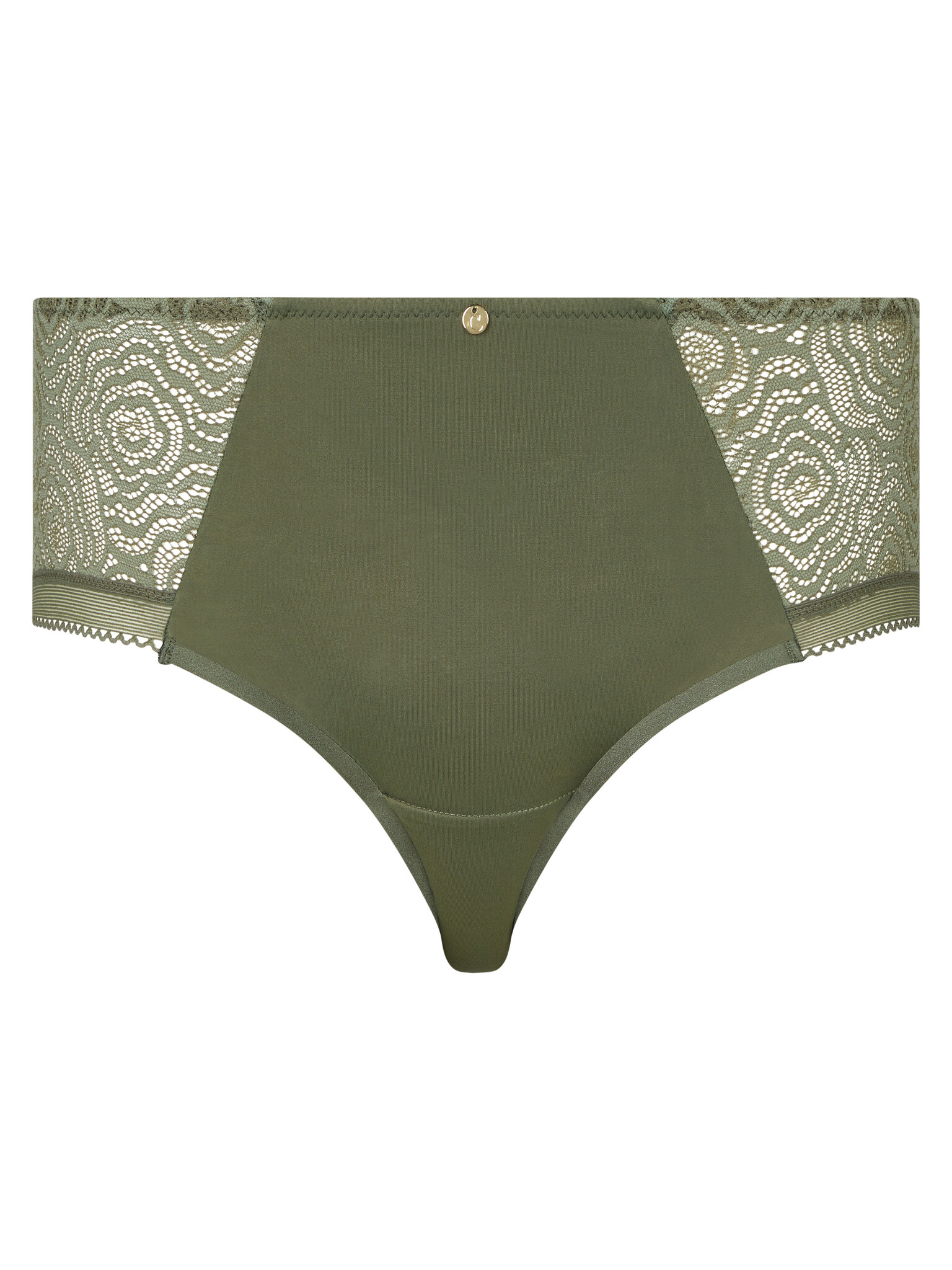 C-Jolie Lace Hipster Panty C13B40 Army Khaki (WQ) - Lace & Day