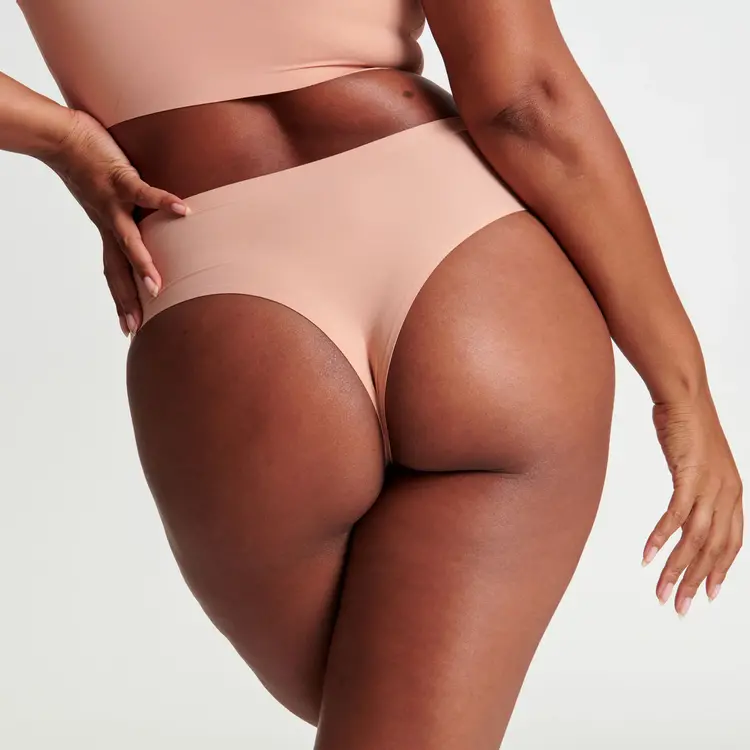 Evelyn & Bobbie High-Rise Thong Panty Himalayan Salt