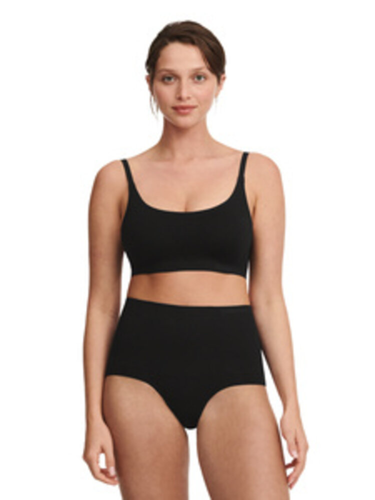 Chantelle Smooth Comfort High Waisted Brief Black (11)