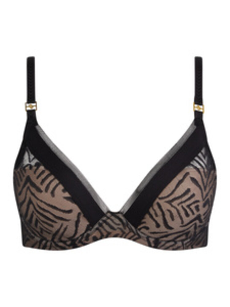 Chantelle Graphic Allure Plunge T-Shirt Bra Black (11)