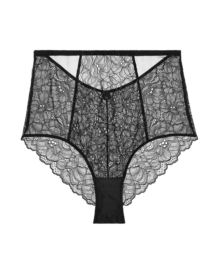 Journelle Lexi High Waist Brief Panty - Onyx Black