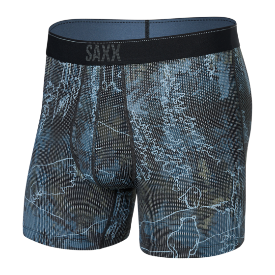 Saxx Men's Quest 2.0 All Over Print Boxer Brief with Fly