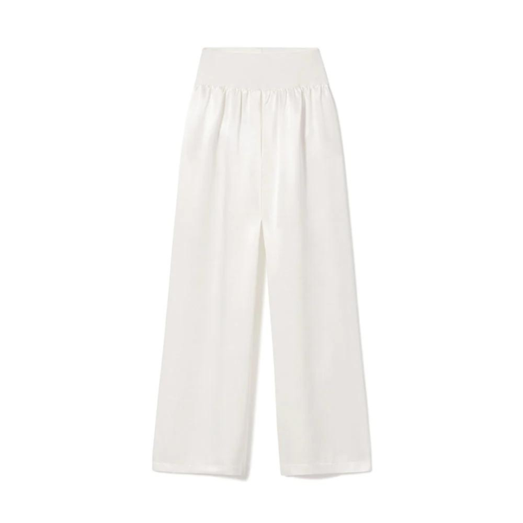 PJ Harlow Lola Satin Pant Pearl