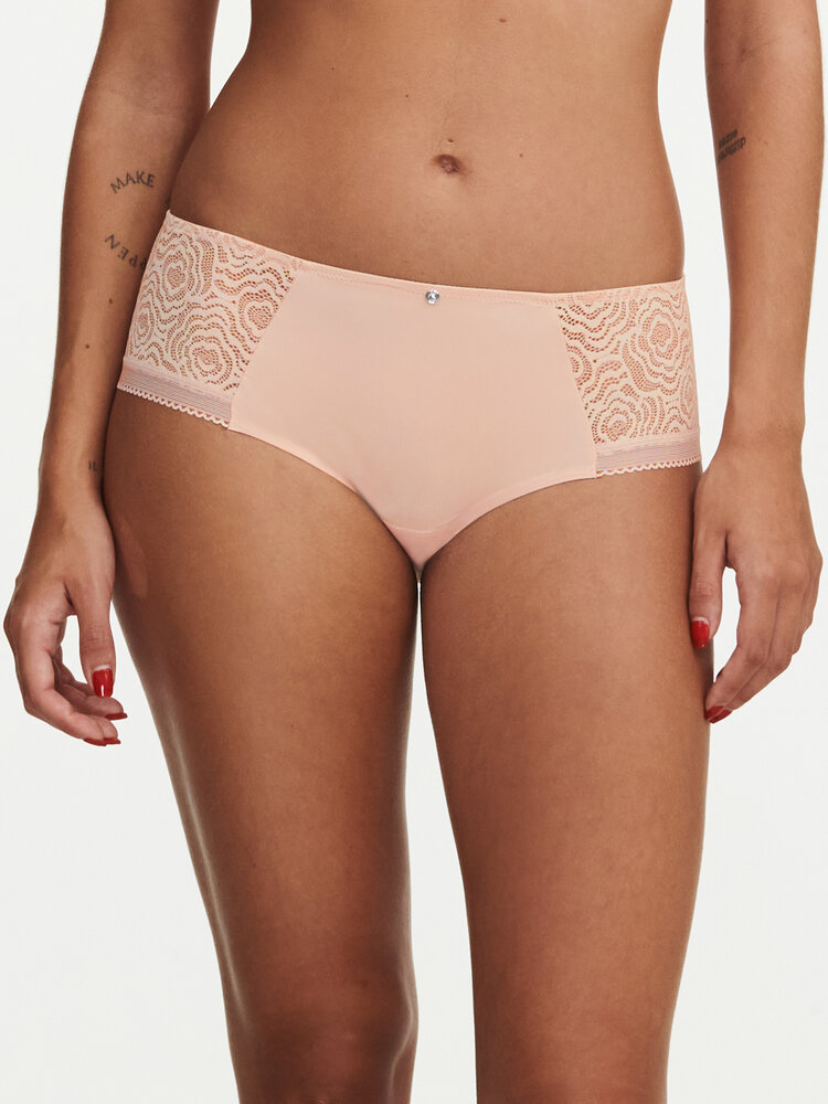 Chantelle C-Jolie Lace Hipster Panty - Rose Beige