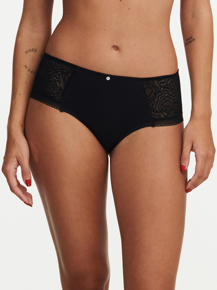 Chantelle C-Jolie Lace Hipster Panty - Black