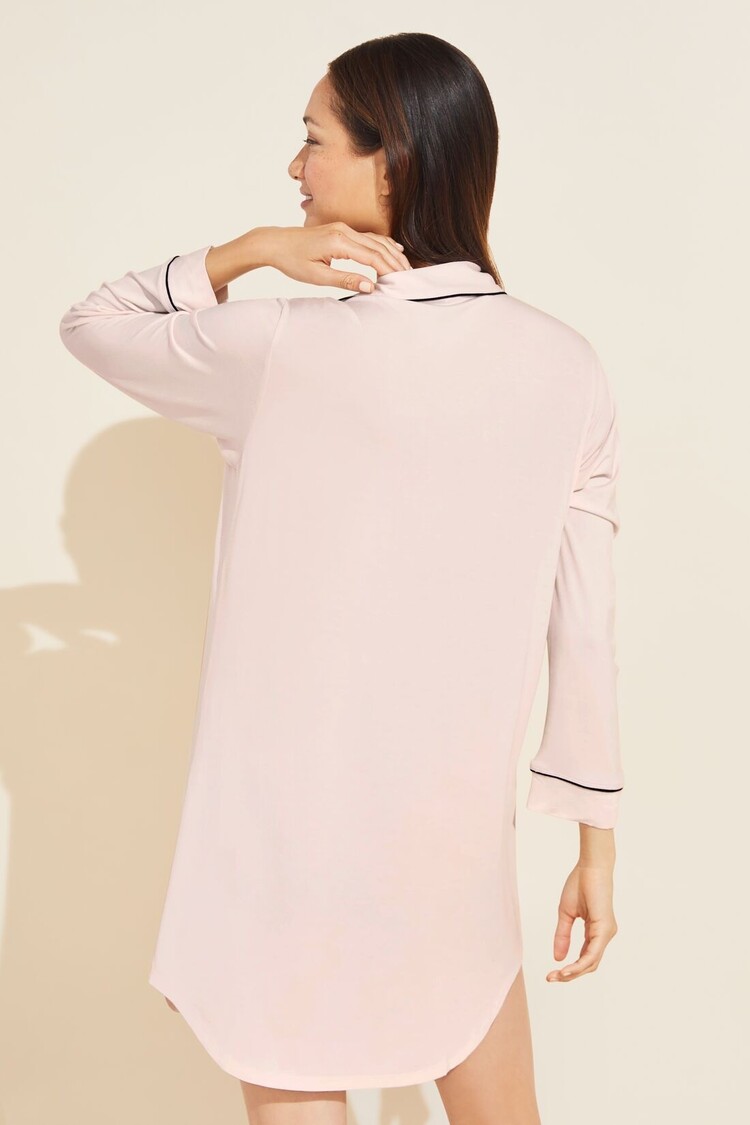 Eberjey Gisele Sleep Shirt Sorbet Pink/Black