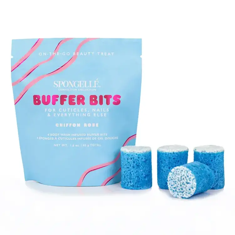 Spongelle Buffer Bits Chiffon Rose