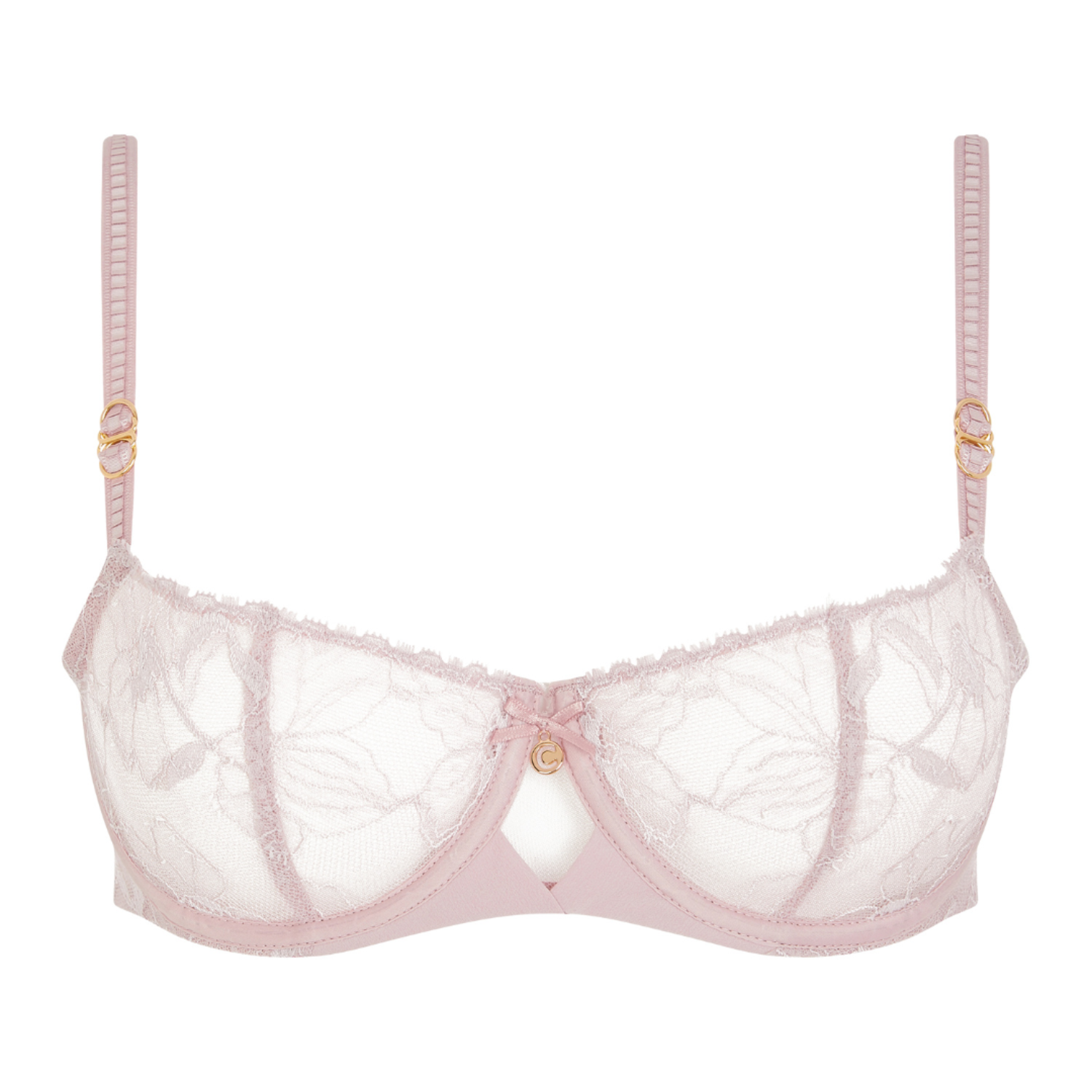 ROSAMOSARIO Italy chantilly lace bra demi $178 high-end lingerie