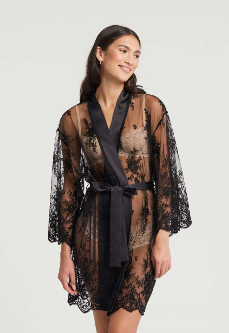 Rya Darling Robe - Black