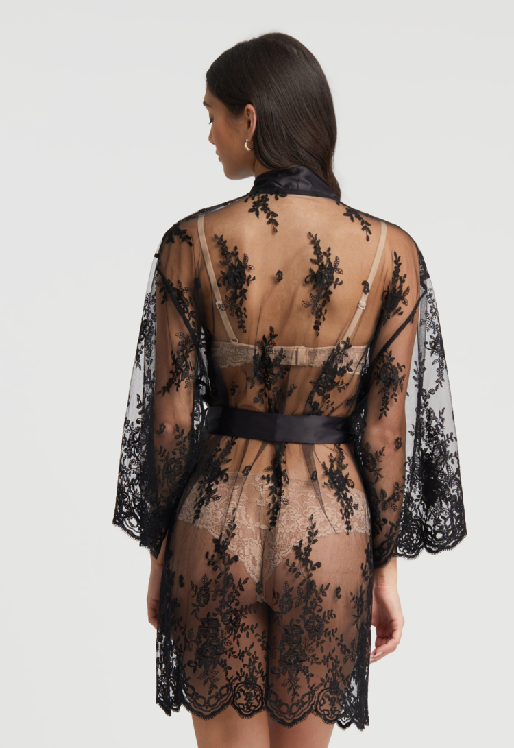 Rya Darling Robe - Black
