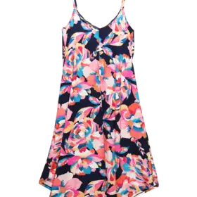 La Blanca Denim Bouquet Cover Up Navy Floral