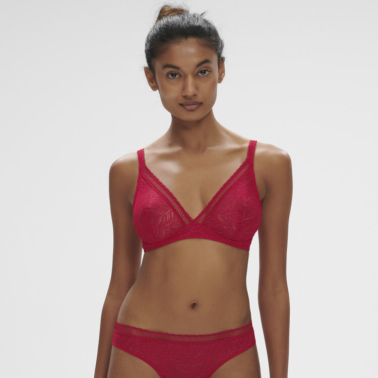 Simone Perele Comete Wireless Triangle Bra Ruby