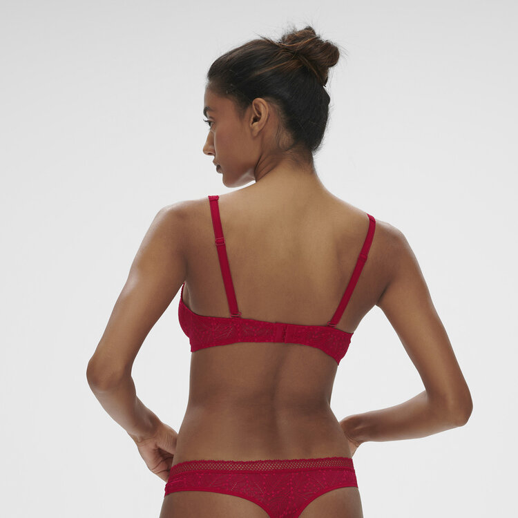 Simone Perele Comete Wireless Triangle Bra Ruby